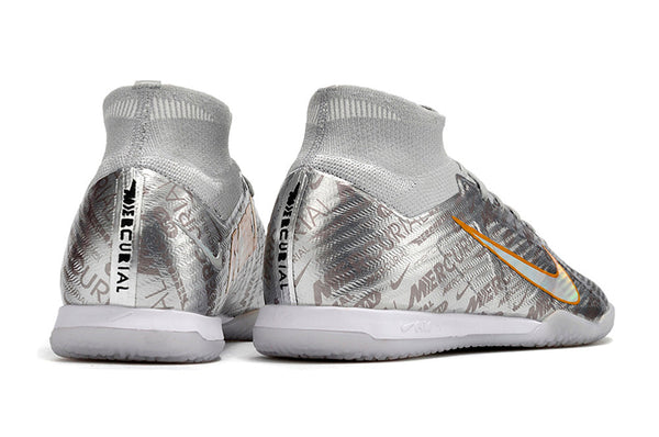 Chuteira Futsal Nike Air Zoom Mercurial Superfly 9 Ic Elite Prateada Disruption - Pack
