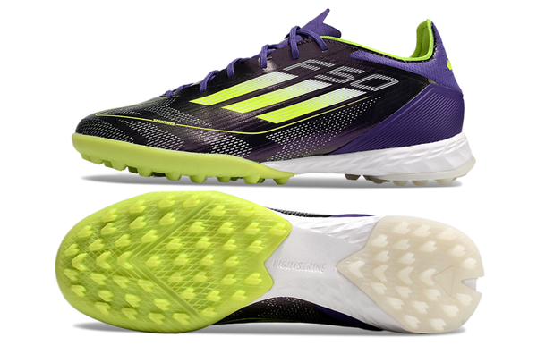 Chuteira Society Adidas F50 Tf Roxa e Verde Fast Reborn - Pack