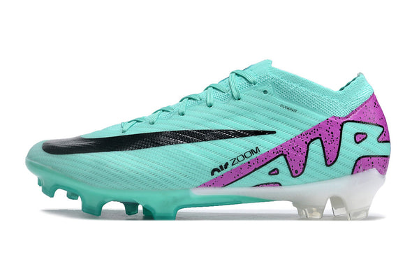 Chuteira Campo Nike Air Zoom Mercurial Vapor 15 Elite Fg Verde e Roxa Peak Ready - Pack