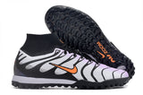 Chuteira Society Nike Air Zoom Mercurial Superfly 9 Elite Tf Branca Roxa e - Preta