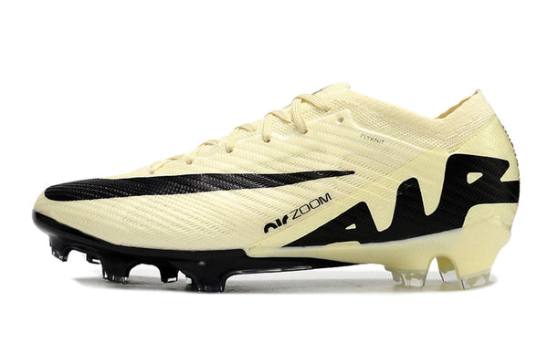 Chuteira Campo Nike Air Zoom Mercurial Vapor 15 Elite Fg Bege e Preta Mad Ready - Pack