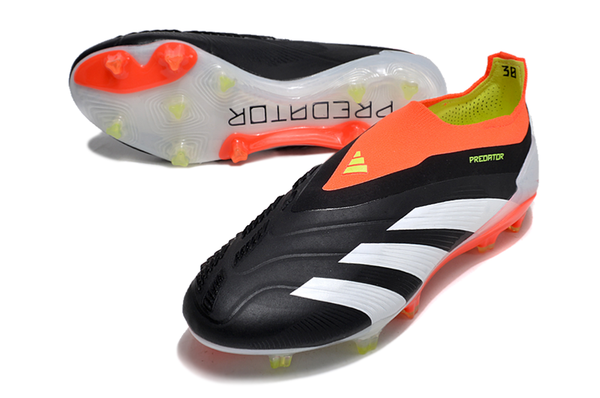 Chuteira Campo Adidas Predator Ll Elite Fg Preta Laranja e Branco Solar - Energy