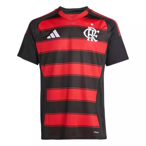 Camisa Flamengo I 25/26 - Torcedor Adidas Masculina - Preta e vermelha