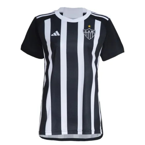 Camisa Atletico Mineiro Feminina Home 24/25 - Preta e Branca