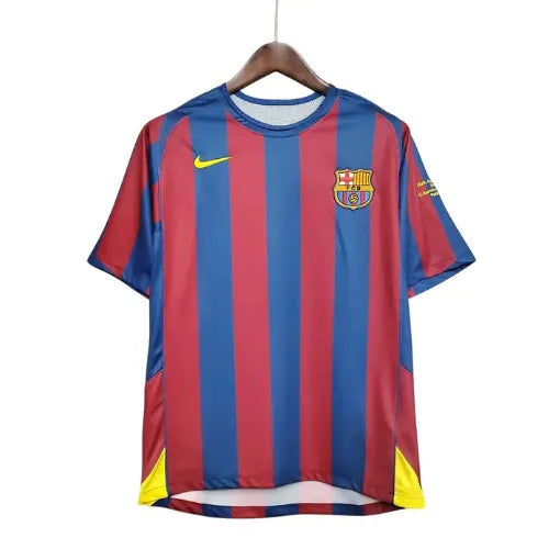 Camisa Barcelona 05/06 - Retro Nike Azul e Vermelha
