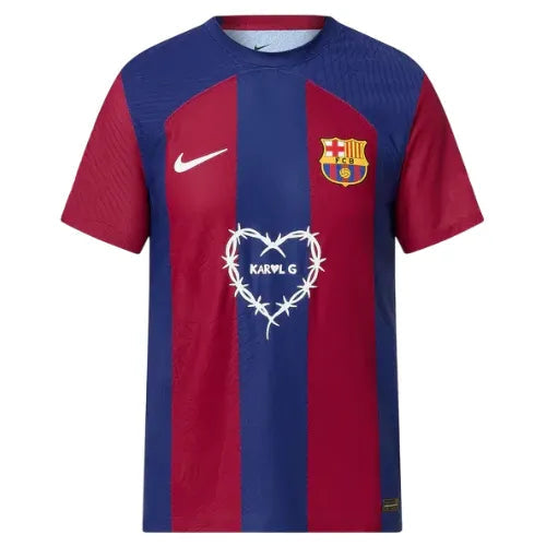 Camisa Barcelona Edição Especial Karol G 23/24 - Torcedor Azul e Vermelha