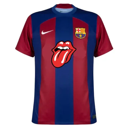Camisa Barcelona Edição Especial Rolling Stones 23/24 - Torcedor Azul e Vermelha