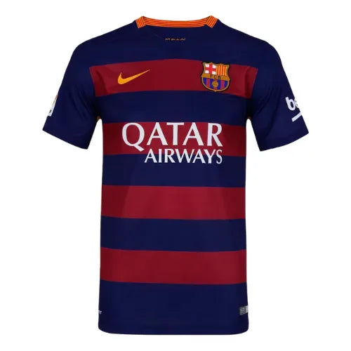 Camisa Barcelona Home 15/16 - Torcedor Retro Azul e Vermelha