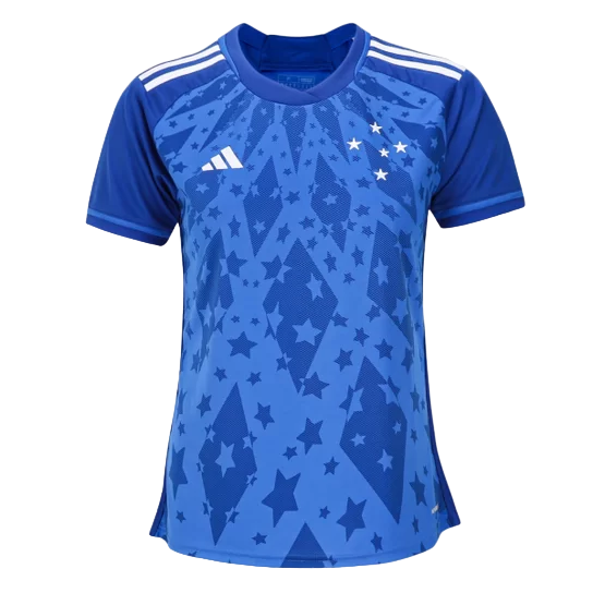 Camisa Cruzeiro Home Feminina 23/24 - Azul