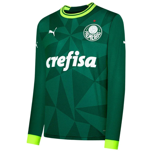 Camisa Palmeiras Home 23/24 Manga Longa - Torcedor Verde