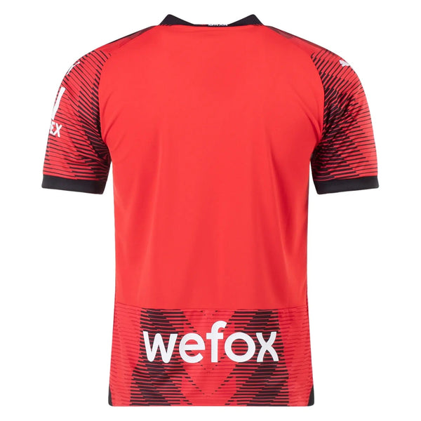 Camisa Milan Home 23/24 Preta e - Torcedor Vermelha