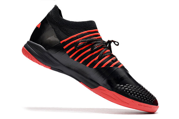 Chuteira Futsal Puma Future Z 1 3 Preto e Vermelho - Batman