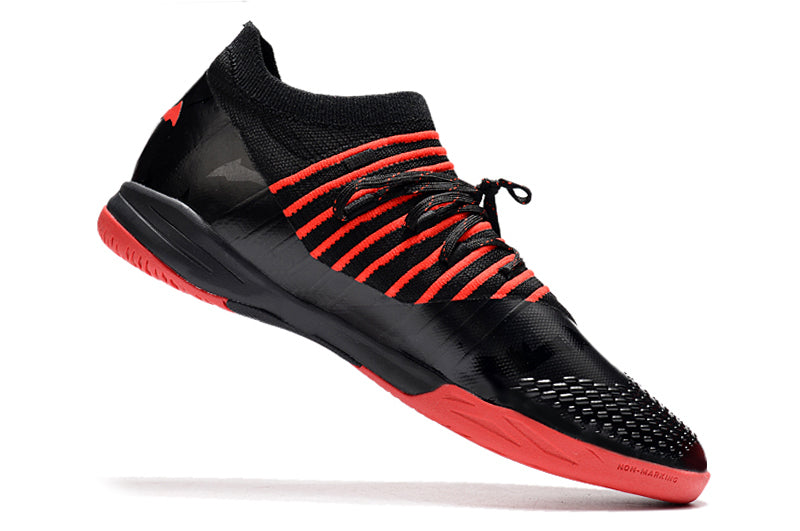Chuteira Futsal Puma Future Z 1 3 Preto e Vermelho - Batman