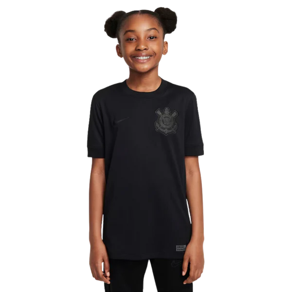 Conjunto Infantil Corinthians Ii 23/24 - Preto e Branco