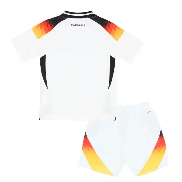 Conjunto Infantil Alemanha I 24/25 Branca e - Preta