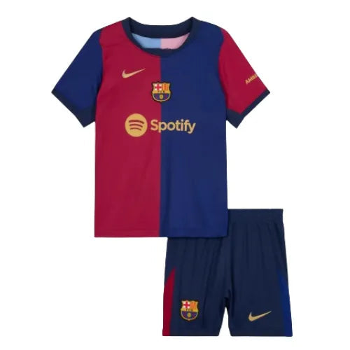 Conjunto Infantil Barcelona I 23/24 - Azul e Vermelho