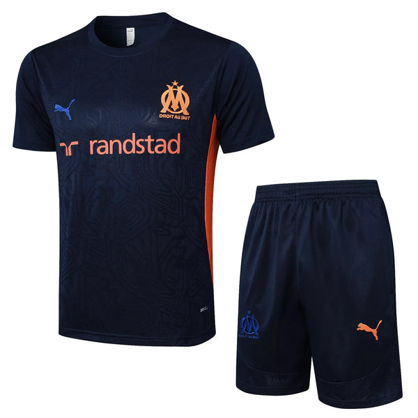 Conjunto Olympique de Marseille Treino 24/25 Azul - Escuro