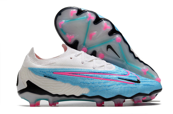 Chuteira Campo Nike Phantom Gx Elite Fusion Pack Branca e - Azul