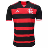 Camisa Flamengo I 24/25 - Torcedor Adidas Masculina - Preta e vermelha