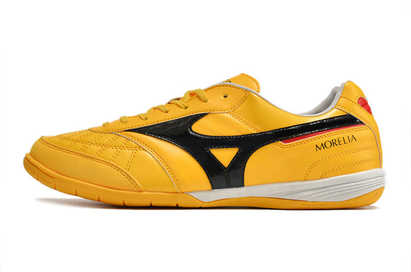 Chuteira Futsal Mizuno Morelia Sala Ic Amarela e Preta