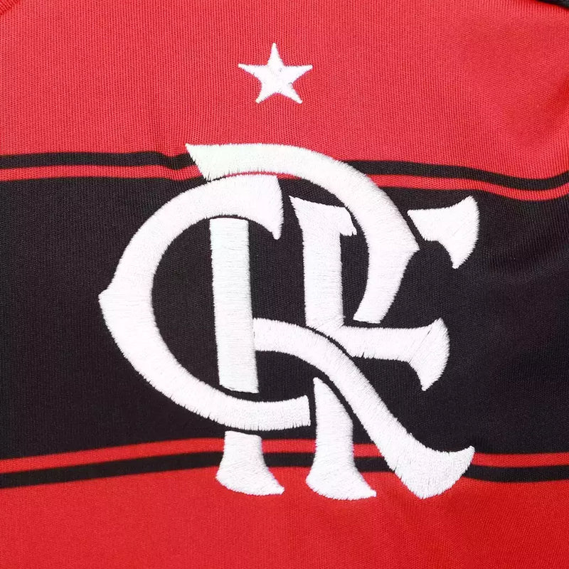 Camisa Flamengo I 25/26 - Torcedor Adidas Masculina - Preta e vermelha