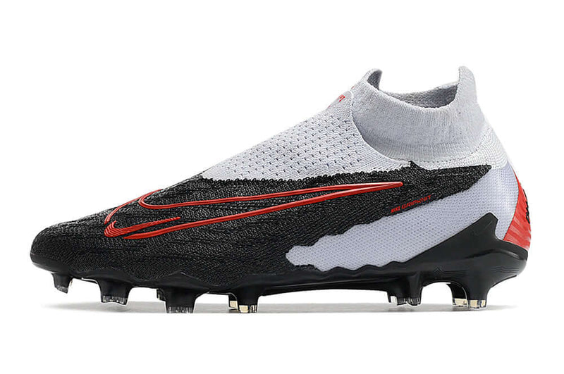 Chuteira Campo Nike Phantom Gx Elite Fusion Pack Branca Preta e - Vermelha