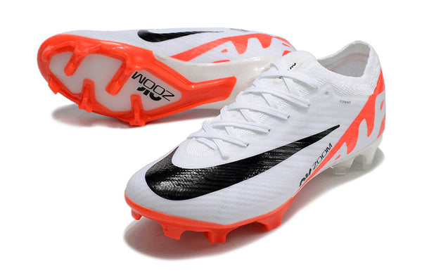 Chuteira Campo Nike Air Zoom Mercurial Vapor 15 Branco e - Laranja