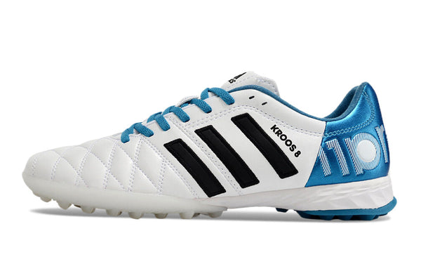 Chuteira Society Adidas Adipure Pro 11 Tf Branca e Azul Toni - Kroos