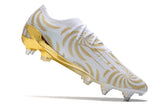 Chuteira Campo Adidas X Speedportal 1 Sg Branca e Dourada Karim - Benzema