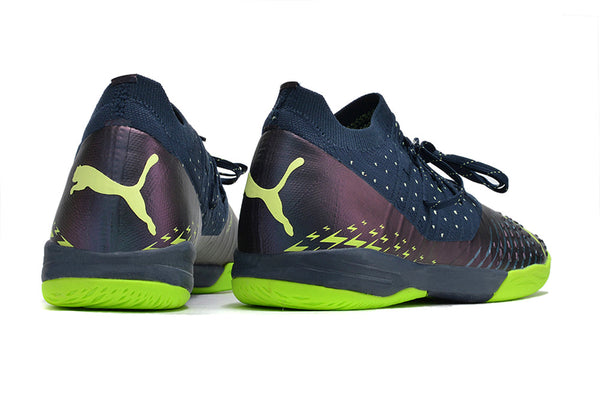 Chuteira Futsal Puma Future Z 1 3 Ic Azul e Verde Fatest - Pack