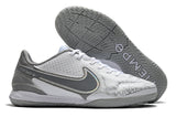 Chuteira Futsal Nike Tiempo Legend 9 Elite Branca e Cinza - Focus