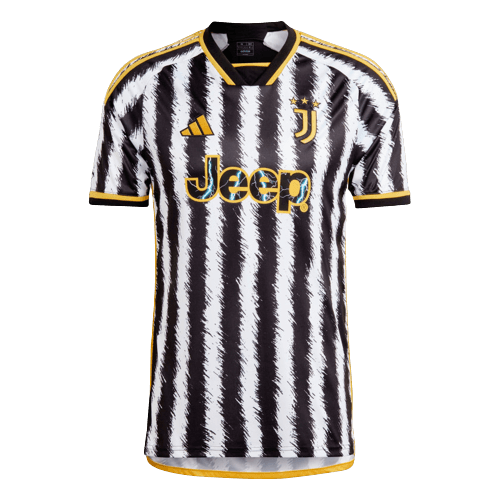 Camisa Juventus Home 23/24 Branca e - Torcedor Preta