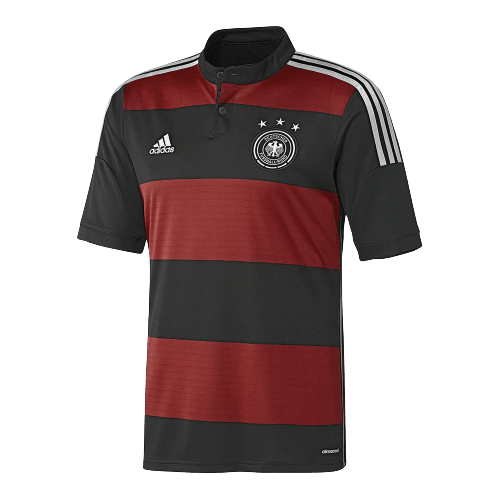 Camisa Alemanha Away 2014 Retrô Vermelha e - Preta