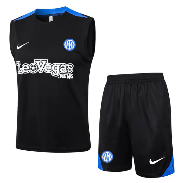 Conjunto Inter de Milao Treino Regata 24/25 - Preto