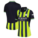 Camisa Manchester City Feminina Away 24/25 Azul e - Amarela