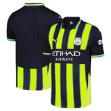 Camisa Manchester City Away 24/25 Azul e - Torcedor Amarela