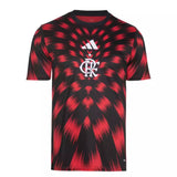 Camisa Flamengo Pré-jogo 25/26 - Torcedor Adidas Masculina - Vermelha e preta
