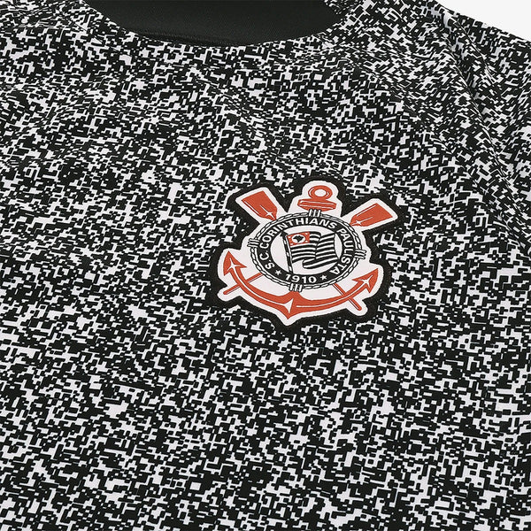 Camisa Corinthians Pre Jogo 24/25 - Torcedor Branca e Preta