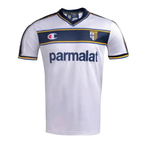 Camisa Parma Home 02/03 Retrô Champion - Branca