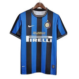 Camisa Inter de Milao Away 09/10 Retrô Azul e - Preta