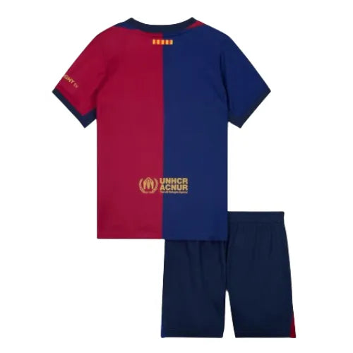 Conjunto Infantil Barcelona I 23/24 - Azul e Vermelho
