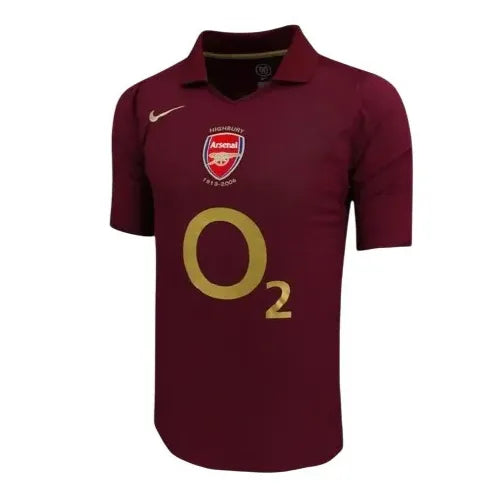 Camisa Arsenal Home 05/06 Retrô Nike - Vinho