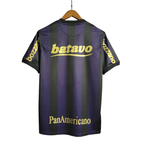 Camisa Corinthians Away 09/10 - Torcedor Retro Preta e Roxa