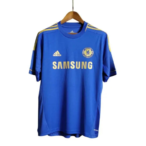 Camisa Chelsea Home 12/13 Retrô Azul e - Dourada