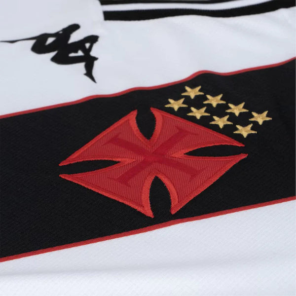 Camisa Vasco da Gama Away Feminina 24/25 - Branca e Preta